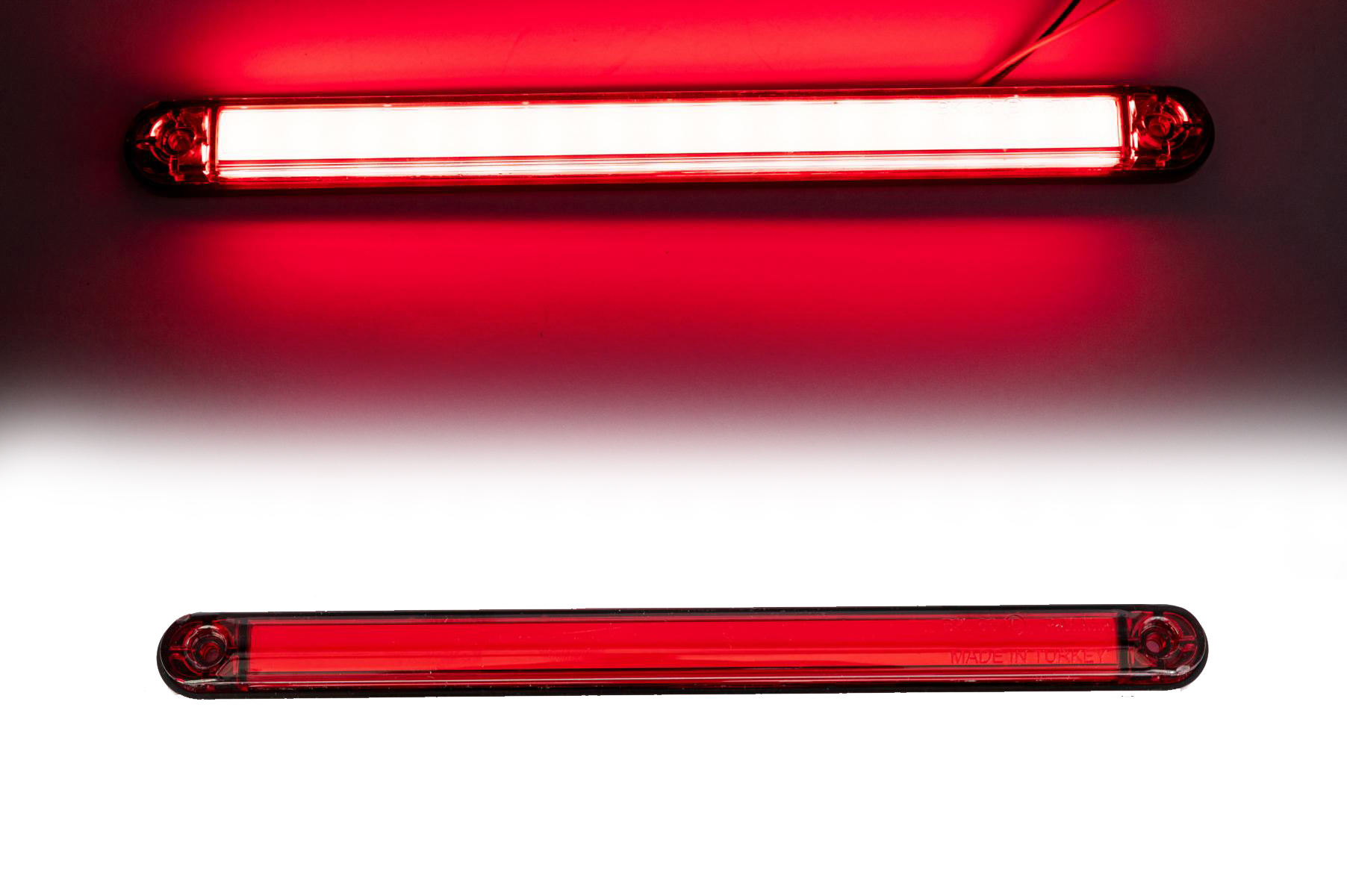 LED Светодиоден Габарит, Неон Ефект, Маркер, Червен, 12 LED, 12V-24V ...
