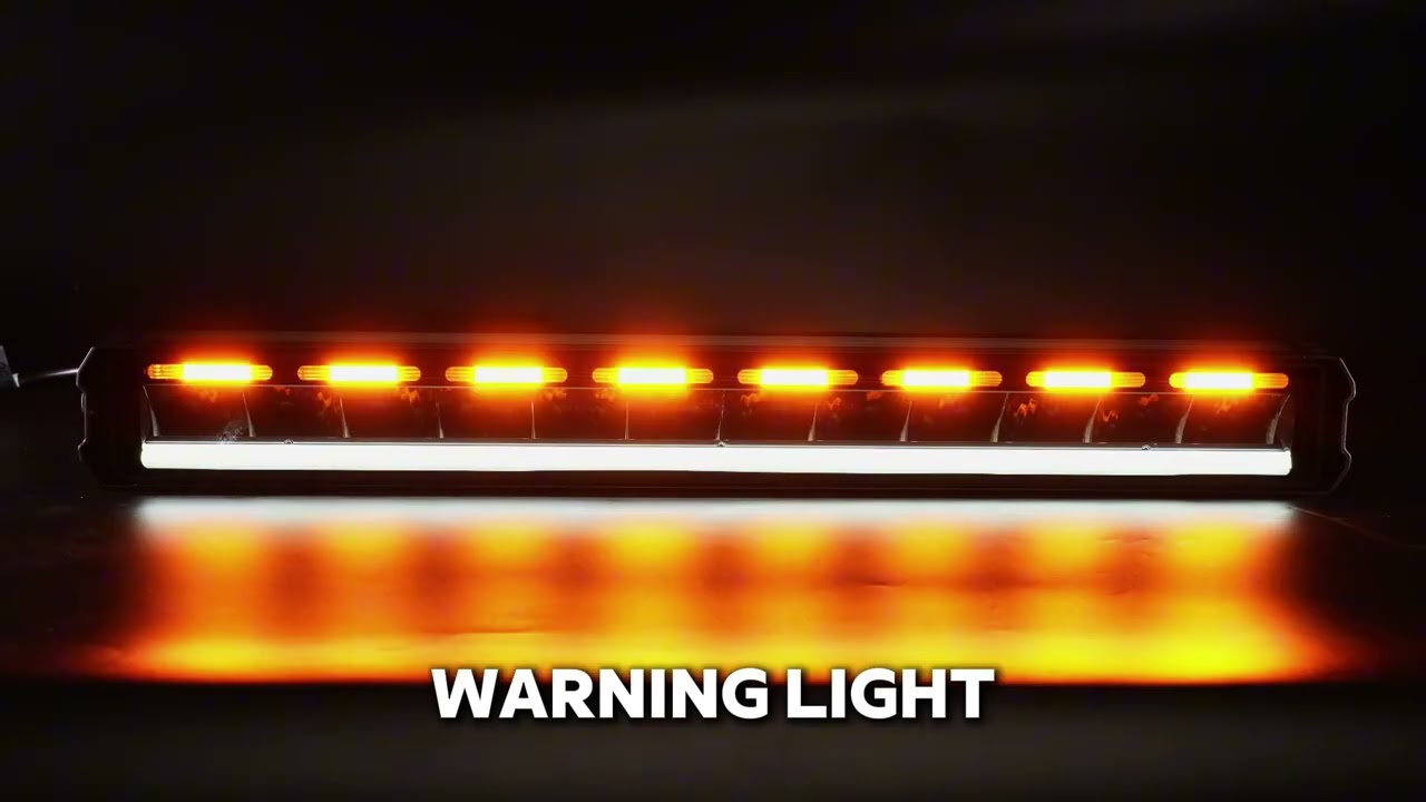 30.5 cm / 12 Инча 12V - 24V Висококачествен Led Bar Лед Бар Диоден Прожектор с бяла и оранжева габаритна светлина DRL мъгла 4800LM