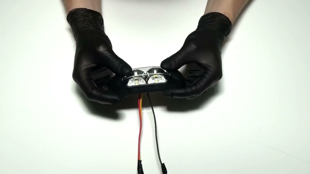 Опушен LED габарит, токос, 12V-24V, бяла, червена и оранжева светлина - за ремаркета, платформи, камиони и др.