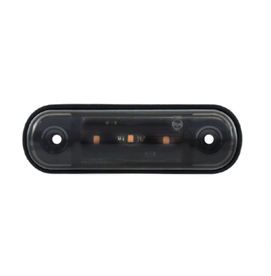 Жълта LED Габаритна светлина / Маркер - Опушен 3 диода 12V-24V