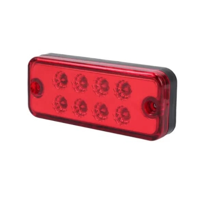 8 LED Червени - Диодни Лед Габарити / Светлини / Токоси - 99mm x 40mm - 24V