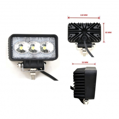 3 LED Халогенна Светлина Работна Лампа Халоген Фар 9w 10-30V за Ролбар АТВ, Джип, Мотор