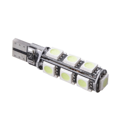 LED Лед Диодни Крушка За Габарит, Т10 W5W, 13 SMD, 12V, 5 Цвята Светлина, Canbus - Error free , Без грешки