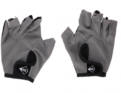 Комплект от 2 броя ръкавици за колело велосипед без пръсти сиво-черно размер M DUNLOP
