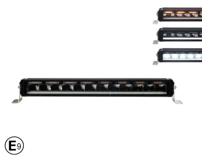 58.5 cm / 23 Инча 12V - 24V Висококачествен Led Bar Лед Бар Диоден Прожектор с бяла и оранжева габаритна светлина DRL мъгла 7800LM