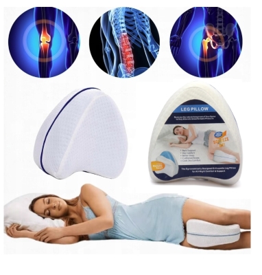 Ортопедична възглавница за колене и крака от мемори пяна, с подвижен калъф - за облекчаване на болки в гърба, таза, коленете и ставите