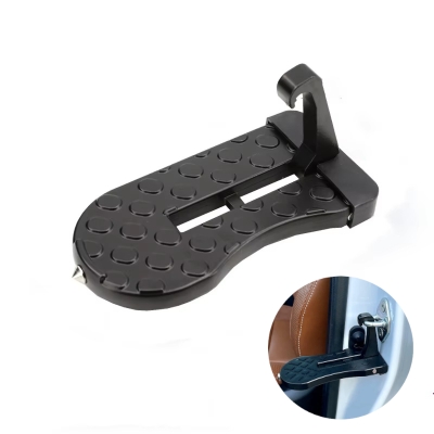 Мултифункционално стъпало / степенка за автомобилна врата за достъп до покрива, с вграден авариен чук за стъкло