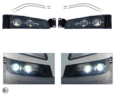 Комплект LED халогени, фарове за мъгла с двойна лупа за VOLVO FH4 / FM4 (2013–2019)