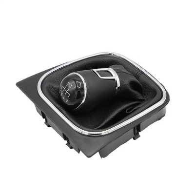 Топка скоростен лост с маншон от еко кожа  5 скорости за VW Golf Mk 5, Mk 6, Scirocco Mk3, Jetta Mk6, VW EOS, 6 Viteze ОЕМ 1K0711113