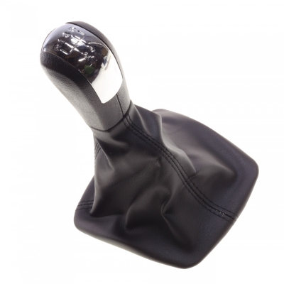 Топка Скоростен Лост с Маншон От Еко Кожа За Skoda Octivia II 5 Скорости ОЕМ 1ZD711113A