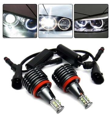 Комплект H8 40W LED Angel Eyes крушки за BMW – CANBUS, бяла светлина