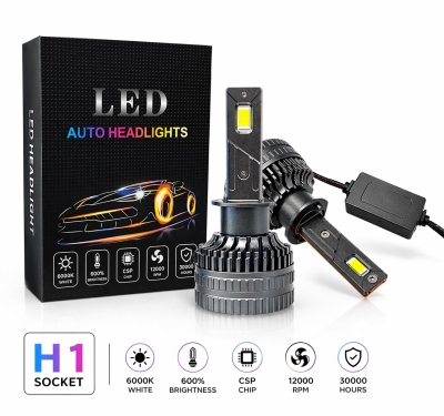 Комплект LED крушки H1 – 12V-24V  60W  6500LM  6000K CANBUS без грешки