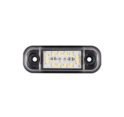 Бяла LED Габаритна светлина / маркер - 12 диода 12V-24V