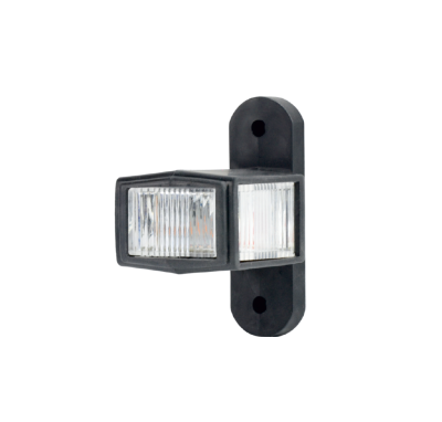 LED Габаритна светлина тип рогче с 3 позиции - Жълт Бял Червен 6 диода 12V-24V