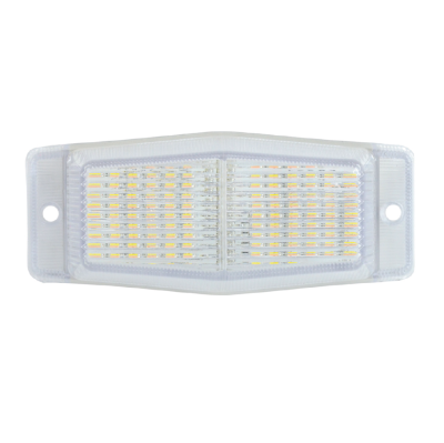 Стационарна LED Габаритна лампа с 2 светлини - Жълто/Бяло 24 диода 24V