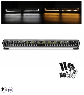 LED Бар Flexzon SHARK-LITE BOOST 47 см, 125W, 11000 lm, бял/оранжев DRL, аварийна блиц светлина с 4 режима, E-Mark E9, R65, 10–24V