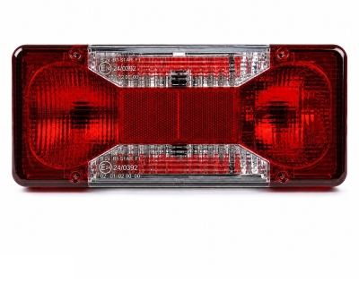 Ляв стоп за Iveco Daily 2006+, с крушки 12V, E-Mark E24, OEM 69500032 / 6950003 / 5801631438
