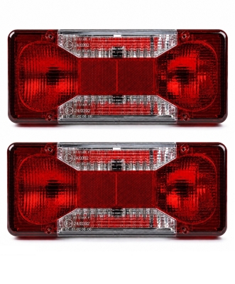 Комплект ляв + десен стоп за Iveco Daily 2006+, с крушки 12V, E-Mark E24 OEM 69500032 / 6950003 / 5801631438 / 69500026 / 6950002 / 5801631433