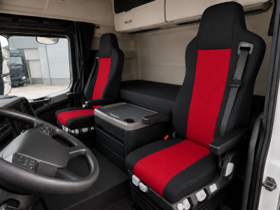 Калъф/тапицерия за седалки за Mercedes-Benz Actros, Axor, Atego 2000–2015 г., червени