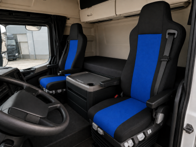 Калъф/тапицерия за седалки Flexzon за Mercedes-Benz Actros, Axor, Atego 2000–2015 г., сини