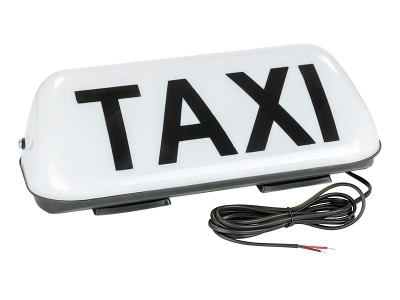 LED лампа TAXI 12V с бяла светлина, магнитно закрепване и захранващ кабел 1,8 м, Бяла
