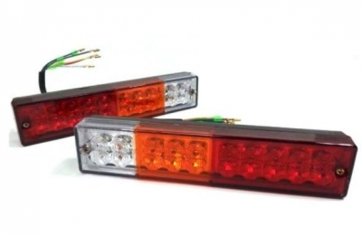 Комплект LED стопове мигач задна светлина 12v 24v за камион бус ТИР, ремарке