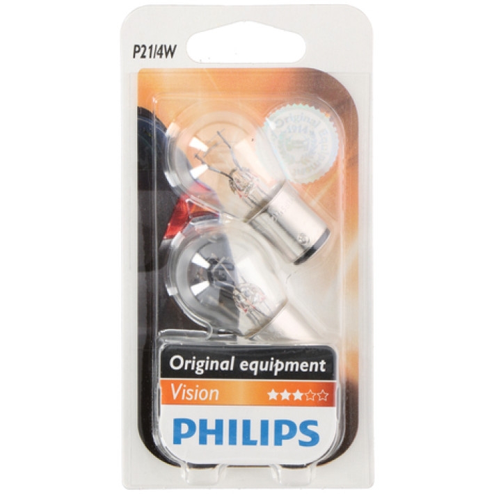 Комплект от 2 броя крушки крушка (P21/4W) 12V BAY15D 21W в блистер бяла ...
