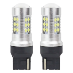 Комплект от 2бр. LED Лед Диодни крушки T20 W21W Canbus 3030 24SMD 12V-24V бяла светлина