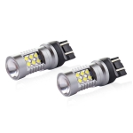 Комплект от 2бр. LED Лед Диодни крушки T20 W21/5W Canbus 3030 24SMD 12V-24V бяла светлина