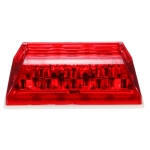 Комплект от 2 броя LED ЛЕД плафон за регистрационен номер червен червено-бяло за камион ремарке каравана бус ван трактор и др. 12V