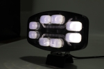 LED Халоген Фар DRL бяла/жълта светлина - Опушен - 12-24V за джип, камион, агротехника и др.