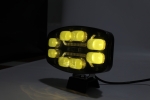 LED Халоген Фар DRL бяла/жълта светлина - Опушен - 12-24V за джип, камион, агротехника и др.