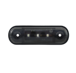 Червена LED Габаритна светлина / Маркер - Опушен 3 диода 12V-24V