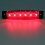 Светодиоден Маркер, габарит, токос, робки, рибка, светлина със 6 LED ЛЕД за камион, бус, ван, ремарке, каравана, платформа, 24V червен