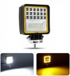 126W LED Диоден Фар Работна Бяла Жълта Светлина Габарит Мъгла Лампа 12V 24V 3030 Лумена