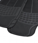 Комплект гумени черни автомобилни стелки предни и задни PVC Универсални 4 броя - STEL055