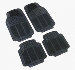 Комплект гумени черни автомобилни стелки предни и задни PVC Универсални 4 броя - STEL055