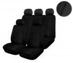 Универсална Авто тапицерия ,калъфи за седалки, пълен комплект за автомобил ,9 части Черно