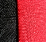 Универсален комплект тапицерия (калъфи) за седалки - черна с червено