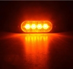 4 LED Аварийна Лампа За Пътна Помощ, Жълта Блиц Светлина, Мигаща!