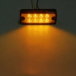 8 LED Оранжеви - Диодни Лед Габарити / Светлини / Токоси - 99mm x 40mm - 24V