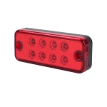 8 LED Червени - Диодни Лед Габарити / Светлини / Токоси - 99mm x 40mm - 12V