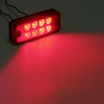 8 LED Червени - Диодни Лед Габарити / Светлини / Токоси - 99mm x 40mm - 12V