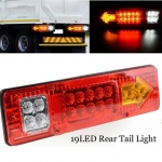 Комплект LED стопове, стоп светлина с мигач, задна светлина, 12v за камион бус ТИР, ремарке, каравана 29 x 8 cm