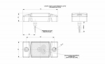 LED Светодиоден Габарит, Маркер, Токос, Бял, Е-Mark, 3 LED, 12V-24V, 7.3 см