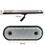 LED Диоден Габарит, Маркер, Токос,  Бял, Червен, Жълт, Маркер, 20 Диода, 12V - 24V за камион бус, ван, каравана, платформа, кемпер