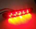 ЛЕД LED Червен Диоден Маркер Габарит Токос с 15 светодиода за камион ремарке бус ван каравана платформа 12V-24V