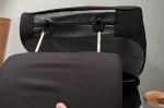 1 + 1 Универсални калъфи за предни седалки на автомобил бус , тапицерия от еко кожа в черно