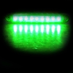 1 брой ЛЕД LED Зелен Диоден Маркер Габарит Токос със 9 светодиода за камион ремарке бус ван каравана платформа 24V