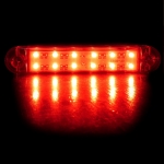 1 брой ЛЕД LED Червен Диоден Маркер Габарит Токос със 12 светодиода за камион ремарке бус ван каравана платформа 24V